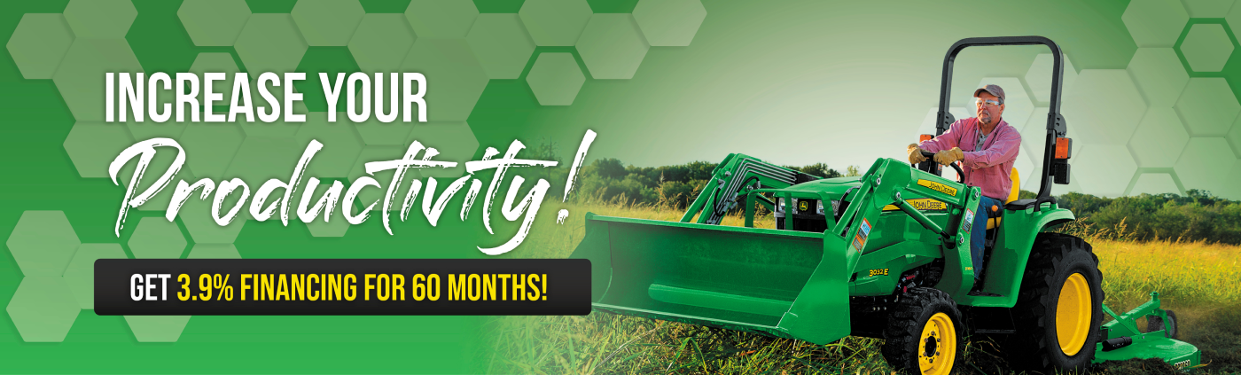 Increase Your Productivity! Get 3.9% Financing For 60 Months!